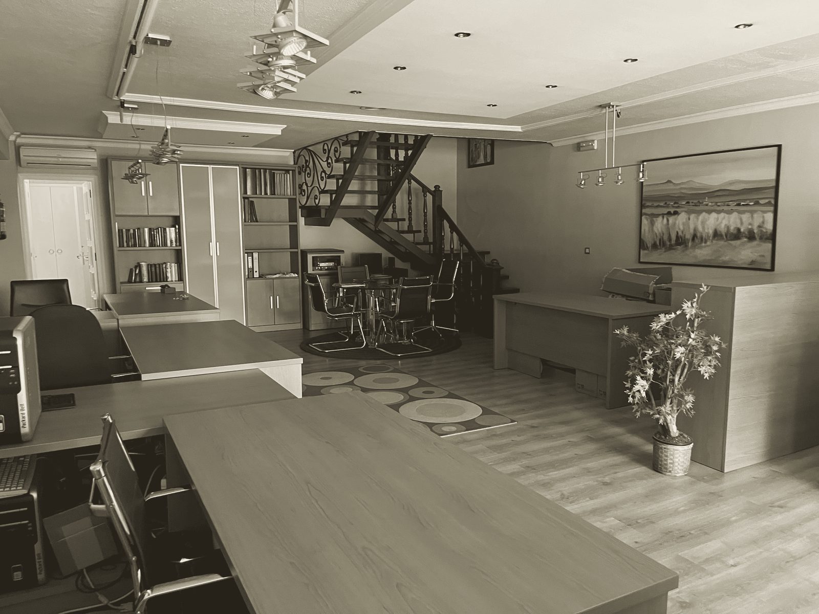 Zona de puestos individuales en Bonome Cowork